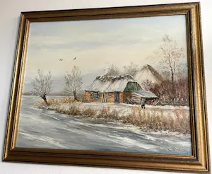 Cor Quax - Winterlandschap kopen? Bied vanaf 130!