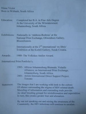 Diane Victor - Ets "Hammering the anvil" kopen? Bied vanaf 50!