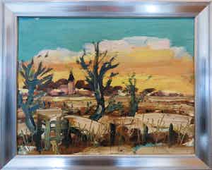 Wim van der Veer - Winterlandschap verkocht voor € 150!