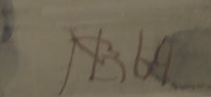 Nico van Bekkum - Aquarel op papier, Bouwput - Ingelijst kopen? Bied vanaf 1!