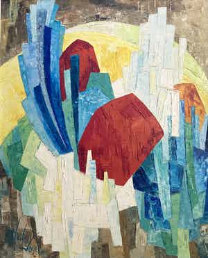 Frits Vogel - Olieverf op doek verkocht voor € 75!