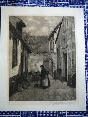 Johannes Graadt van Roggen - Hofje te Grave verkocht voor € 50!