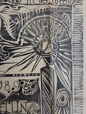 Carel Lion Cachet - Diploma. Houtsnede. Bijlage bij Wendingen. kopen? Bied vanaf 69!