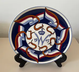 Carel Lion Cachet - Platelen wandbordje 50 jaar bevrijding voor Royal Goedewaagen - oplage 2500 stuk kopen? Bied vanaf 1!