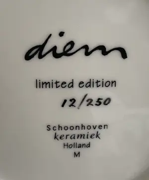 Peter Diem - Keramisch wandbord "Koe" Limited Edition 12/250 - Keramiek Schoonhoven kopen? Bied vanaf 20!