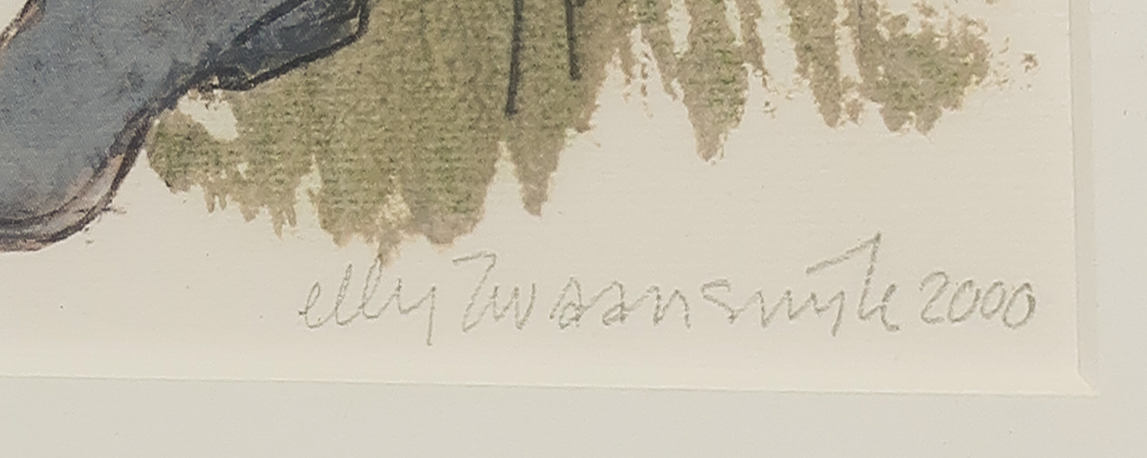 Elly Zwaanswijk - Computerprint, Haringkopje - Ingelijst kopen? Bied vanaf 1!