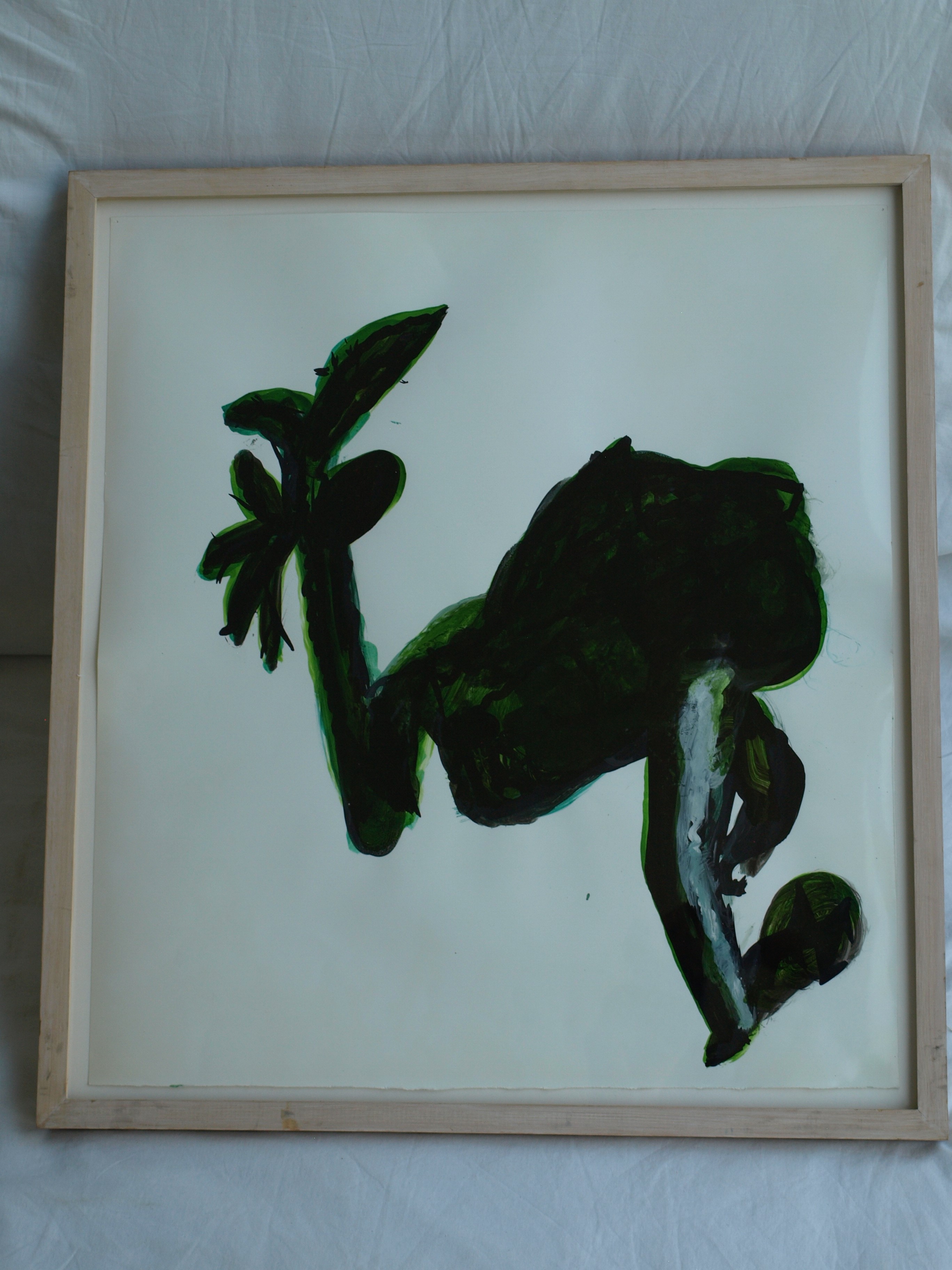 Kars Persoon - Glasverf op papier , Metamorphose II – gesigneerd & ingelijst – 1985  kopen? Bied vanaf 1!