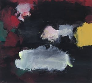 Eugene Brands - Gouache op papier, Avondval - Ingelijst kopen? Bied vanaf 1400!