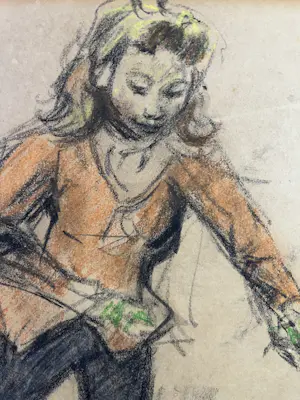 Erasmus Bernhard van Dulmen Krumpelman - Meisje op de schaats in Groningen - Groninger Ploeg kopen? Bied vanaf 350!