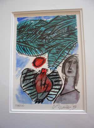 Corneille - Zeefdruk, geen titel. verkocht voor € 100!