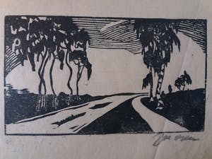 Jac. de Beer - landschap kopen? Bied vanaf 8!