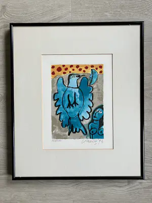 Corneille - Unieke serie van 6 stuks Corneille zeefdrukken (zelfde oplage en net ingelijst) kopen? Bied vanaf 850!