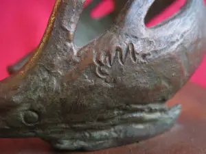 Brons (Onbekend) - Triton met dolfijnen kopen? Bied vanaf 175!