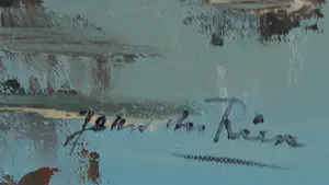 Niet of onleesbaar gesigneerd - Lot van twee landschapjes in olieverf kopen? Bied vanaf 1!