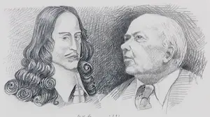 Han van Hagen - Inkttekening, Vier portretten - Ingelijst kopen? Bied vanaf 40!