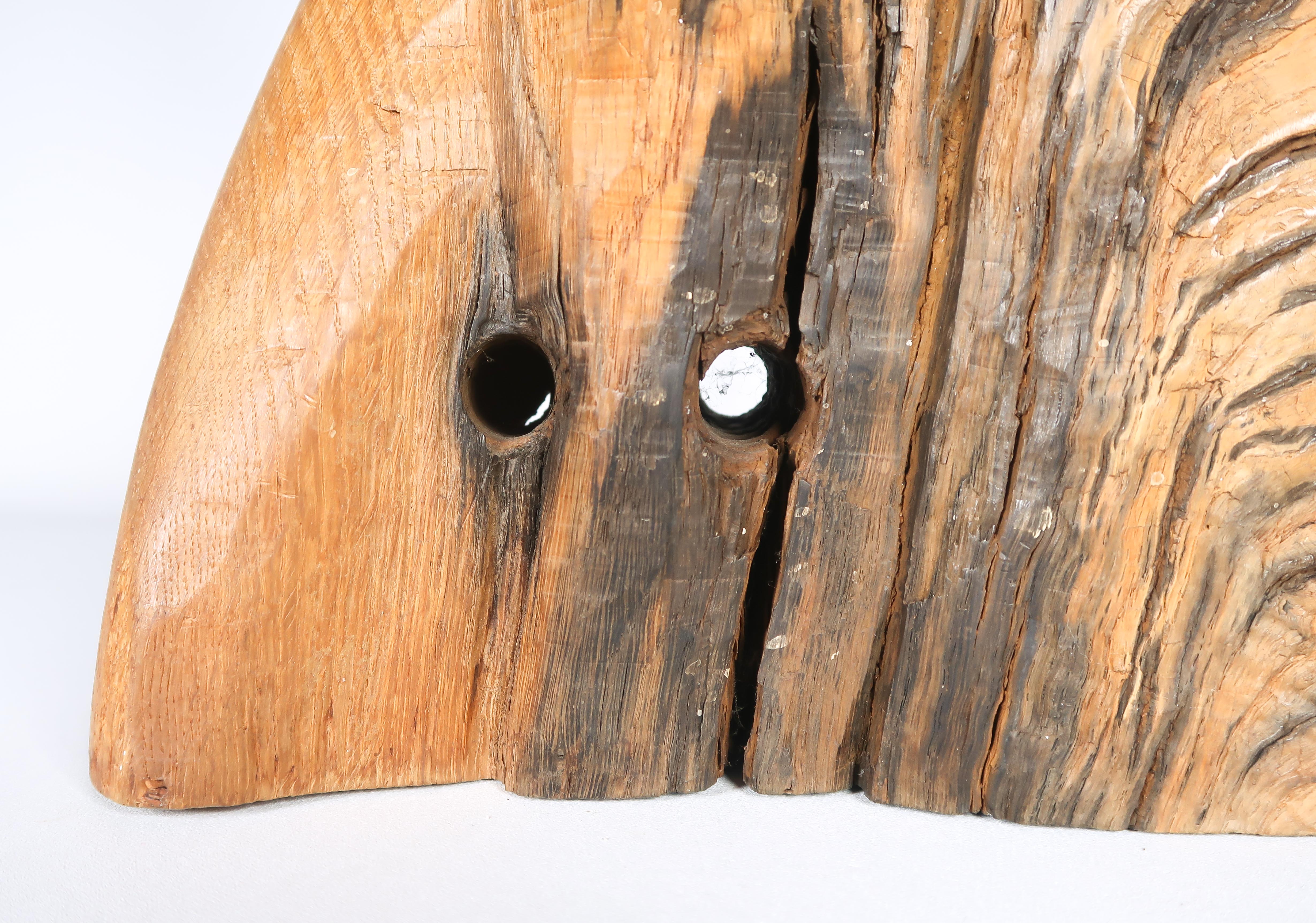 Niet of onleesbaar gesigneerd - Houten sculptuur, Tweeling kopen? Bied vanaf 1!