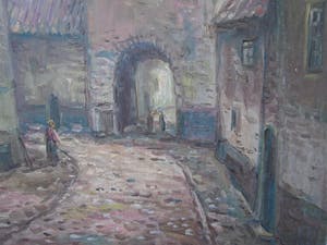 Niet of onleesbaar gesigneerd - Stadsgezicht - gesigneerd L. Zwanenberg kopen? Bied vanaf 1!