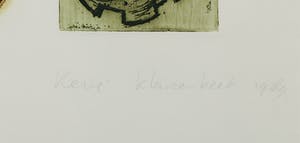 Rene Klarenbeek - Ets en aquatint, Zonder titel - Ingelijst kopen? Bied vanaf 10!