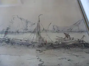 Wim Bos - Gemende Techniek. Gezicht op bedrijvige Maashaven. kopen? Bied vanaf 80!