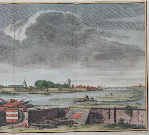Caspar Jacobsz. Philips - Sluis Profielgezicht Oude Gravure Tirion 1740 kopen? Bied vanaf 40!