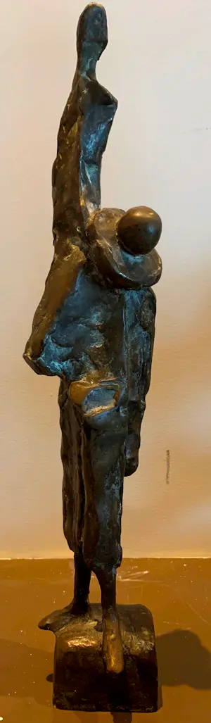 Eric Claus - Bronzen sculptuur: Pierrrot kopen? Bied vanaf 750!