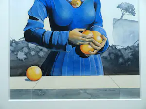 Linda Groen - Ingelijste aquarel , Vlinderkoningin - Lijst, 78 x 61 cm. kopen? Bied vanaf 250!