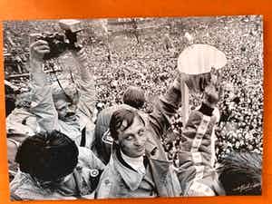 Nico Koster - Johan Cruijff / Ajax Europacup II 1987 verkocht voor € 95!