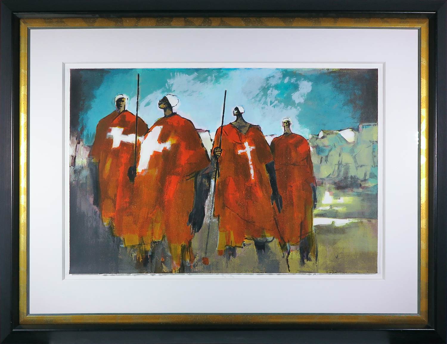 Machiel Hopman - Zeefdruk op stevig papier, Prayers - Ingelijst (Groot) kopen? Bied vanaf 80!