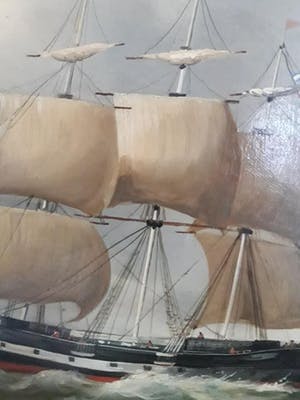 Henriette Hubregtse-Lanzing - Hollandse driemaster. (groot) kopen? Bied vanaf 245!