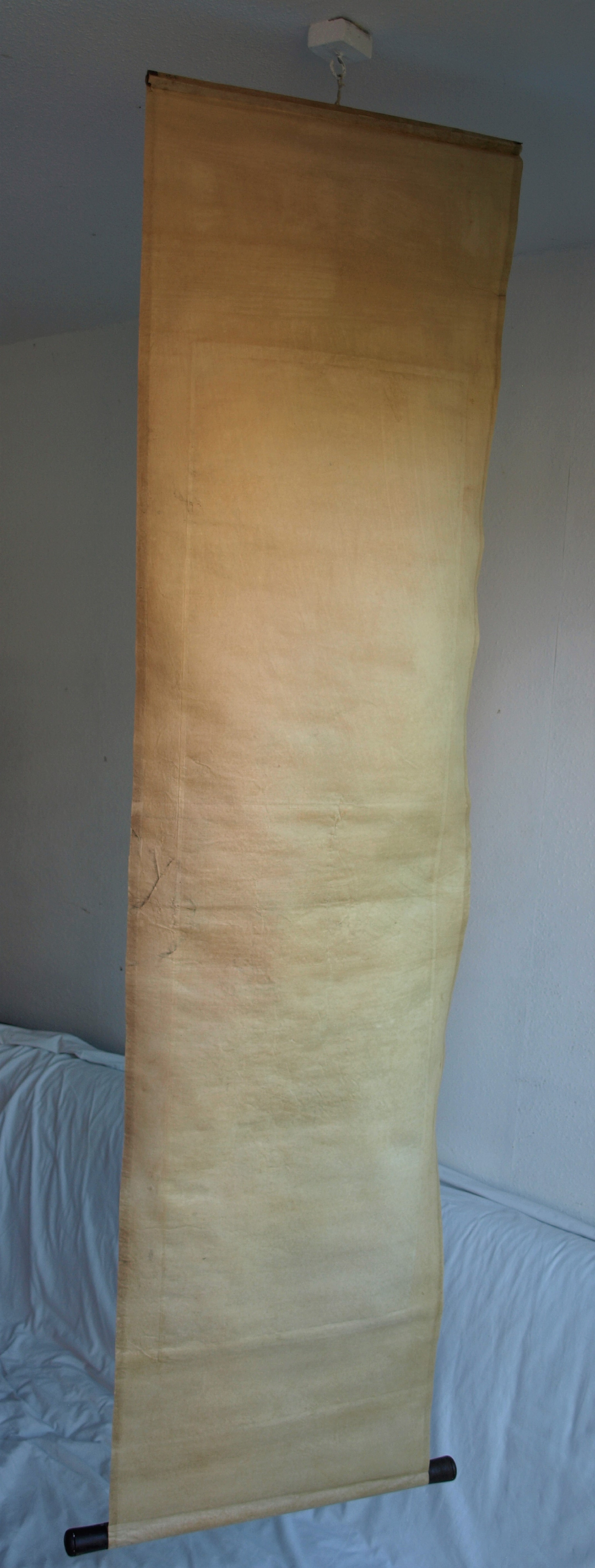 Niet of onleesbaar gesigneerd - Japanse of Chinese scroll, Man onder Boom - Aquarelverf en inkt op papier kopen? Bied vanaf 1!