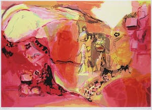 Marijke Boomsma - Litho, Sobhotke - Ingelijst kopen? Bied vanaf 1!