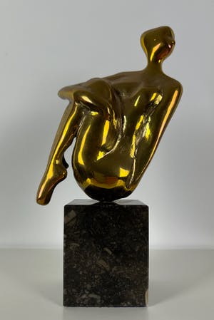 Gerard Lageman - Gepolijst brons | 'Naakte vrouw' | jaren '80 kopen? Bied vanaf 1!