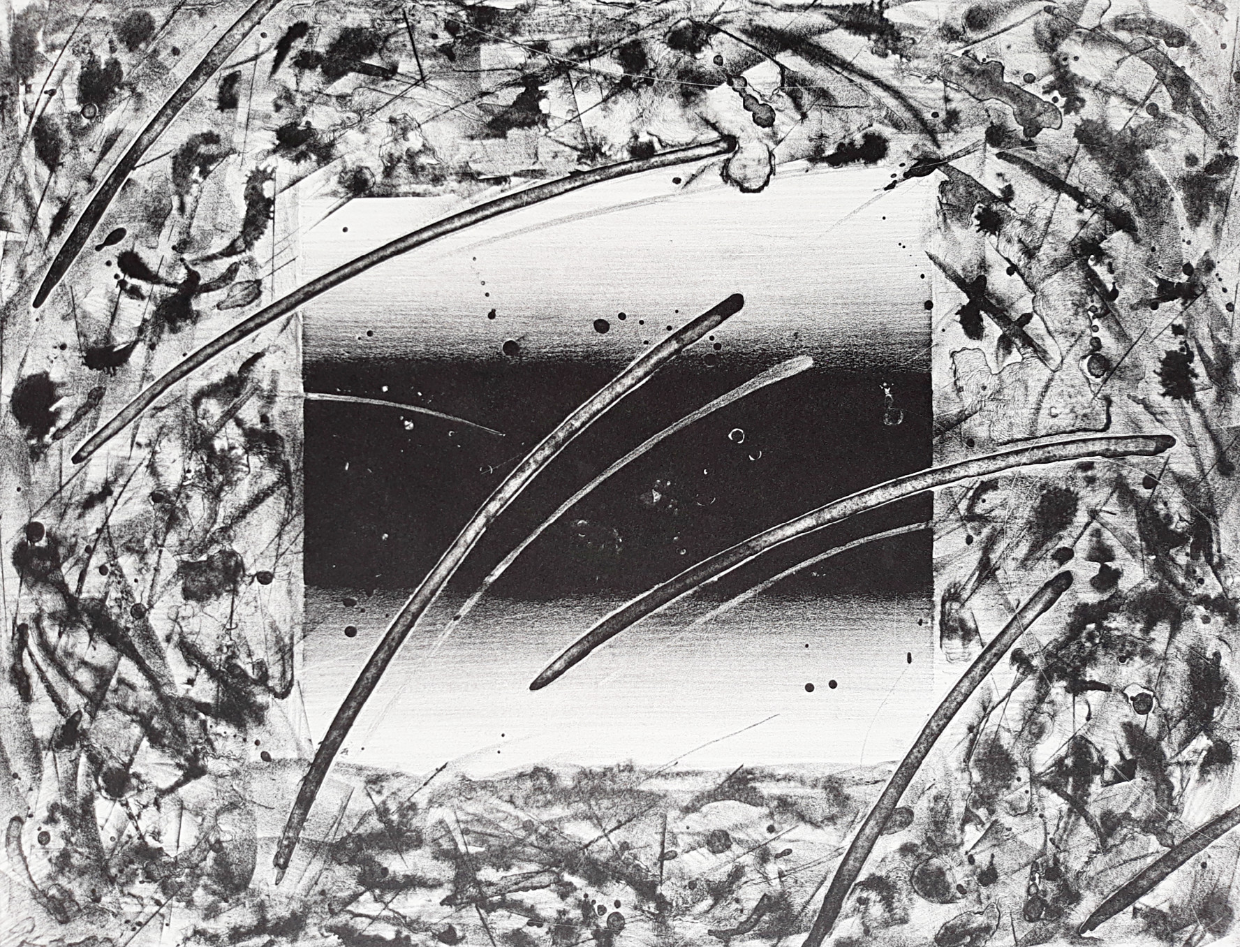 Kenji Nagai - Abstracte compositie, litho kopen? Bied vanaf 30!