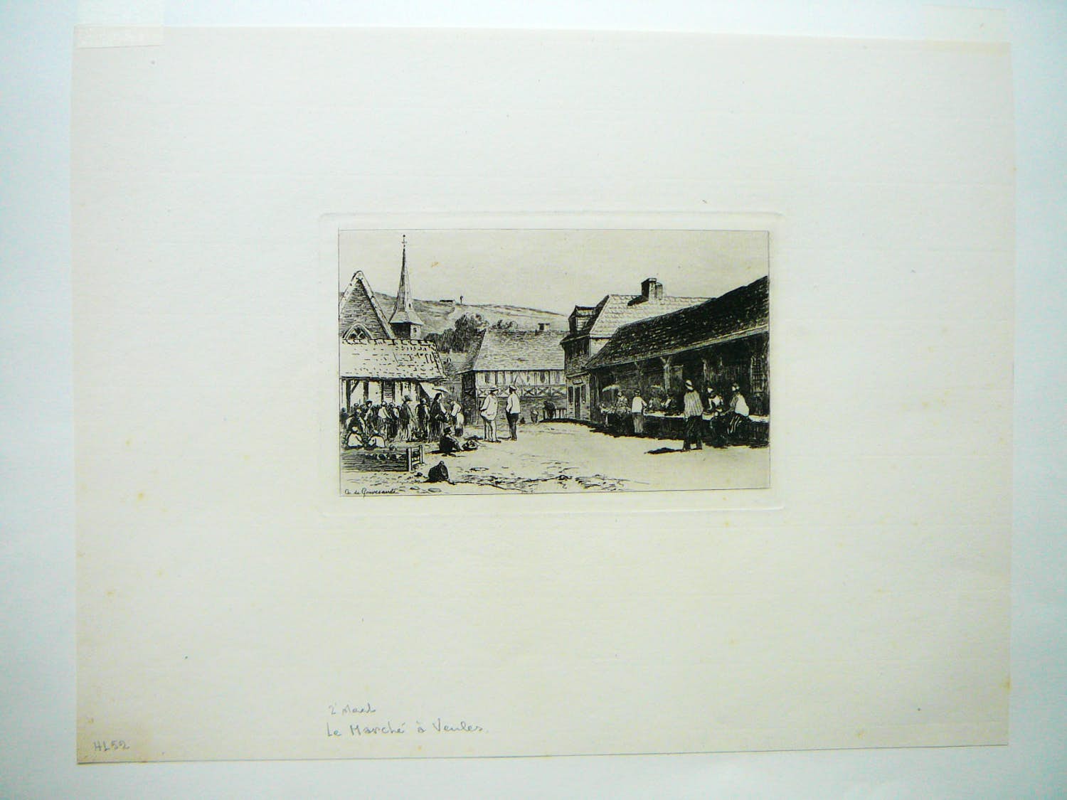 Carel Nicolaas Storm van 's-Gravesande - De Markt te Veules in Normandie kopen? Bied vanaf 40!