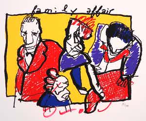 Herman Brood - Zeefdruk, Family Affair verkocht voor € 1!