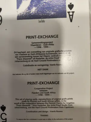 Veerle Rooms - Onuitgesneden kaartspel kopen? Bied vanaf 25!