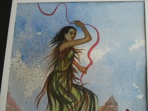 Jozef Bossaert - Aquarel , “Le Plongeon” (‘De Duik’) – gesigneerd & ingelijst – 1976 kopen? Bied vanaf 10!