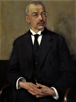 Henk Meijer - Fraai in 1920 Realistisch geschilderd "portret van man met bril" gesigneerd kopen? Bied vanaf 10!