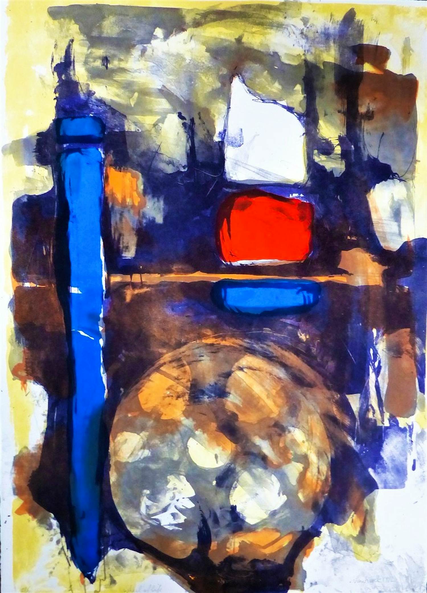 Hans Vanhorck - Kleurenzeefdruk WHEEL OF LIVE Handgesigneerd kopen? Bied vanaf 69!