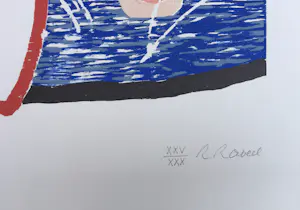 Roger Raveel - Ludduvuddu - kleurenhoutsnede - 1990 - gesigneerd kopen? Bied vanaf 1000!