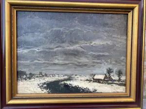 Leo Vandekerckhove - Winterlandschap langs de Leie kopen? Bied vanaf 40!
