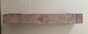 Piet Dirkx - Encaustiek. Gekleurde was op houten balk. kopen? Bied vanaf 79!