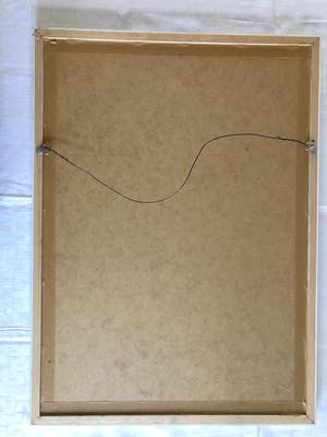 Hen Euverman - Stilleven fleurig boeket - Krijttekening, Ingelijst kopen? Bied vanaf 85!