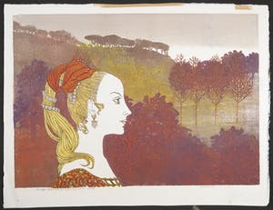 Aimee Crince le Roy - Lino- en houtsnede, Beatrice kopen? Bied vanaf 1!