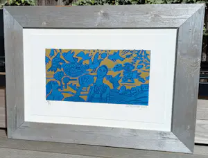 Corneille - Jours Heureux au Village de Van Gogh, litho (mooi ingelijst) kopen? Bied vanaf 225!