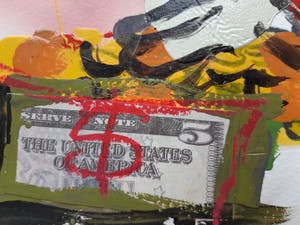 Peter Klashorst - Gemengde techniek - Handgesigneerd !!! kopen? Bied vanaf 90!