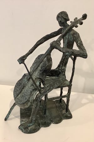 Brons (Onbekend) - Cello speler kopen? Bied vanaf 300!