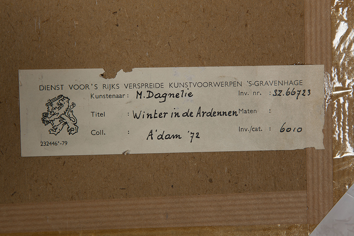 Marie Dagnelie - Winter in de Ardennen - Aquarel op papier - gesigneerd r.o. - BKR Amsterdam kopen? Bied vanaf 10!