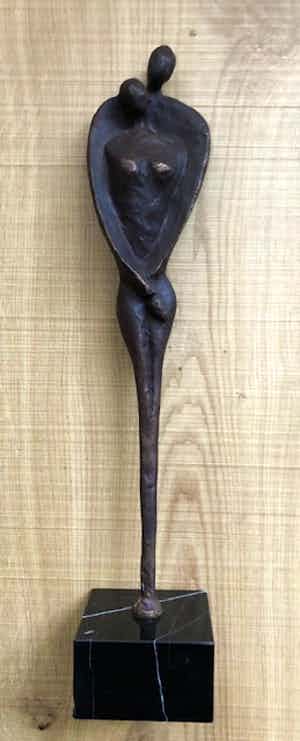 Jos Gielen - Twee levens in één gesmolten - Beeld Brons verkocht voor € 149!