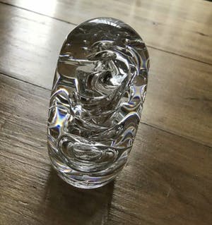 Niet of onleesbaar gesigneerd - Murano presse-papiers en Over.Oltre waxinelicht houder, gemerkt kopen? Bied vanaf 1!